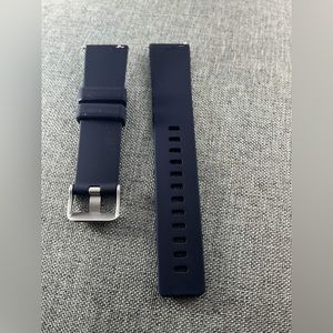 22mm Black Silicone Watch Band New